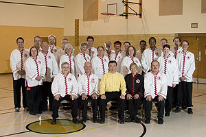 Grandmaster with Chinatown Tai Chi Center\'s Sifu Calph, students and instructors