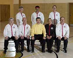 Grandmaster with Chinatown Tai Chi Center\'s Sifu Calph and her instructors